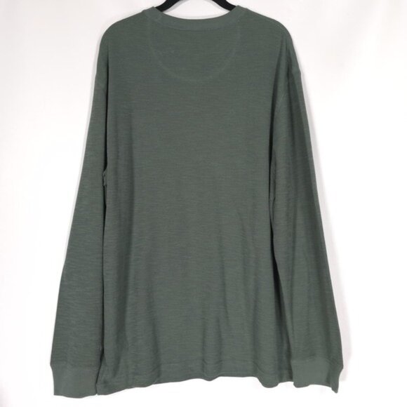 SCOTCH & SODA Men's T-Shirt LARGE Textured Knit Long Sleeve‎ Green 11195-1024 - Picture 3 of 9